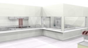社員食堂のリニューアルに伴う厨房の改修工事